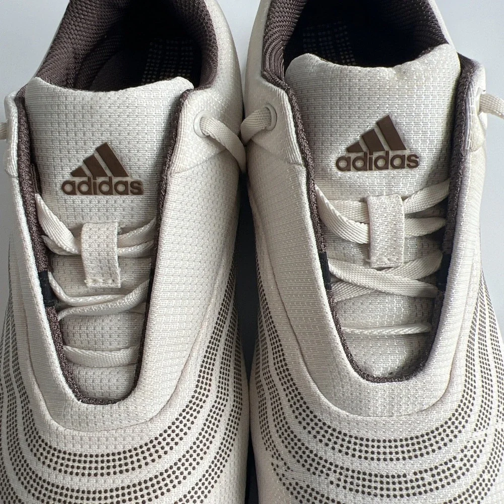 Adidas Women's Size 7.5 Z-Traxion Golf Shoes Cream Brown Spiked